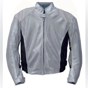 OSI Motorcycle Road Bike Riding Jacket Protective Plate inserts silver sz XXS